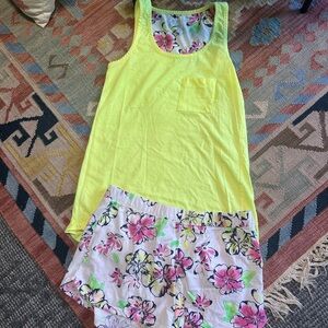 Floral Tank Top and Shorts Set